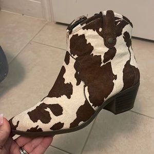 INC Cow boots